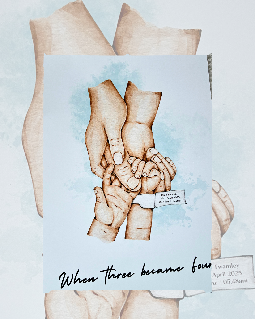GROWING FAMILY NEWBORN PRINT