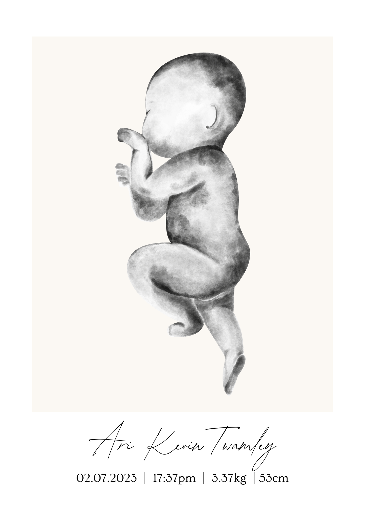 THE BABY ARRIVAL PRINT