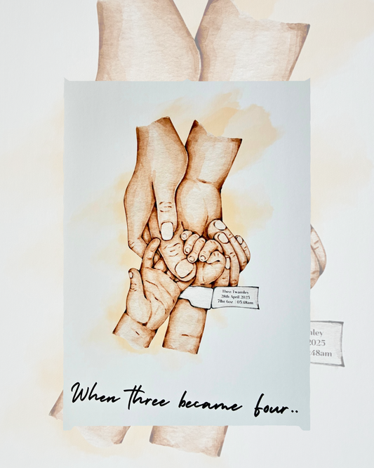 GROWING FAMILY NEWBORN PRINT
