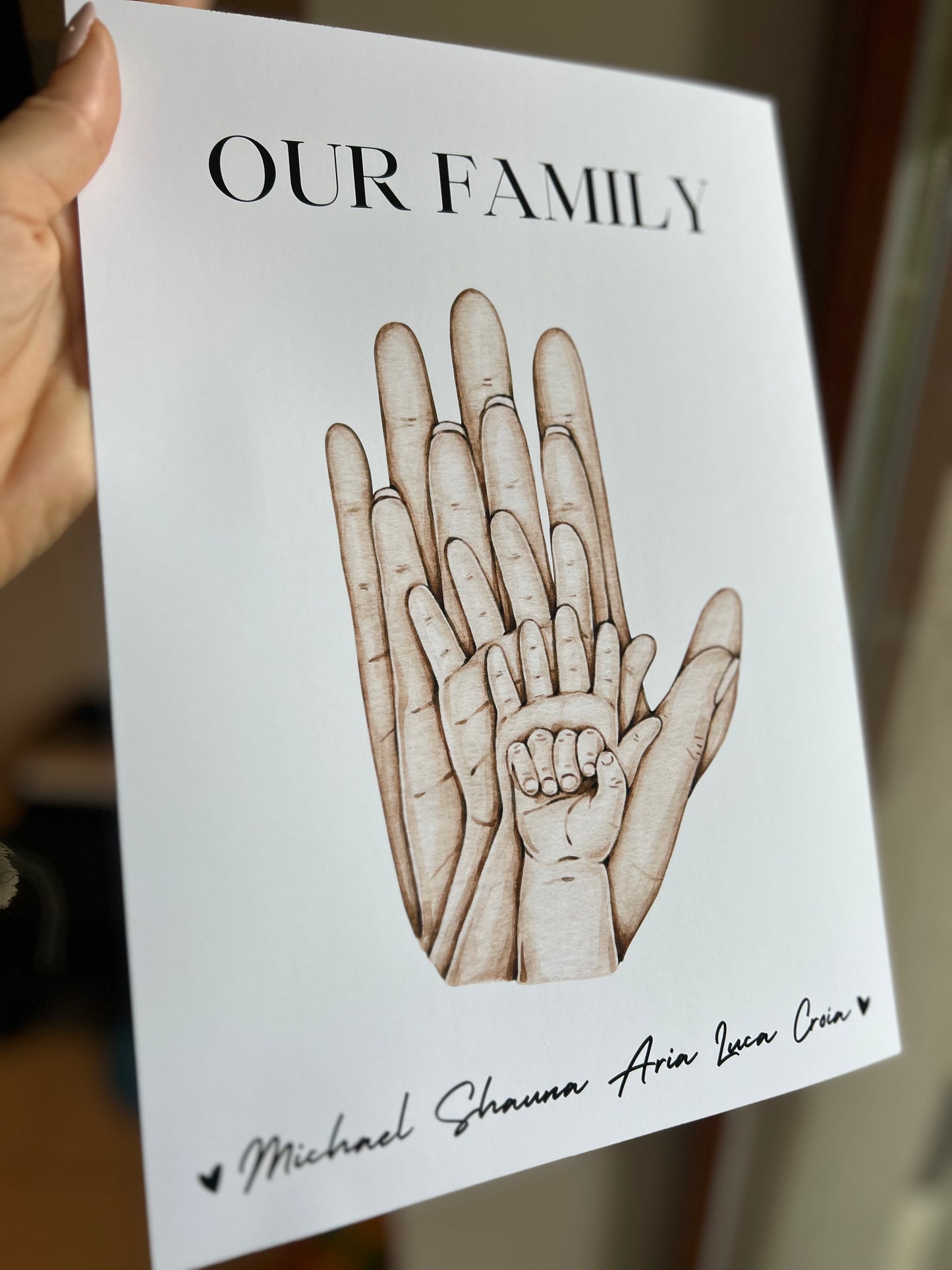 OUR FAMILY PRINT